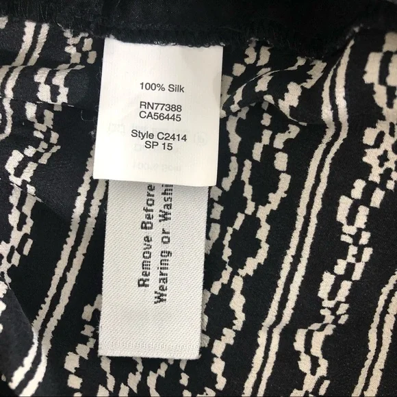 Madewell 100% Silk Tidal Wave Aztec Kimono Romper Size Small - Picture 6 of 7